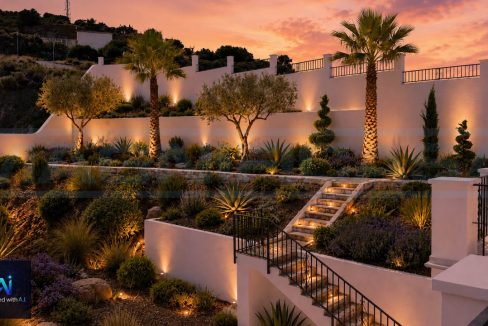 Villa-5bedrooms-3bathrooms-pool-terraces-view-right-garden-A.I-Design-sunset-Alhaurin-el-Grande-Magnificasa